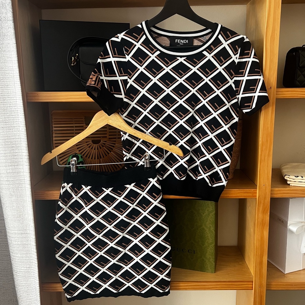Fendi Matching Top and Skirt